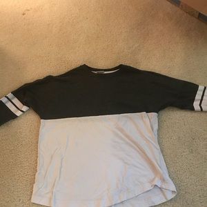Charcoal gray sporty long sleeve